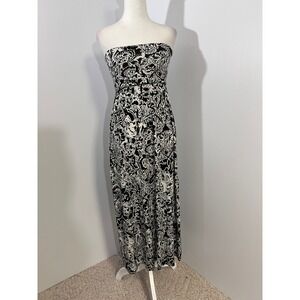 Cynthia‎ Rowley Women Maxi Dress/Skirt Small Strapless Abstract AOP Floral Print